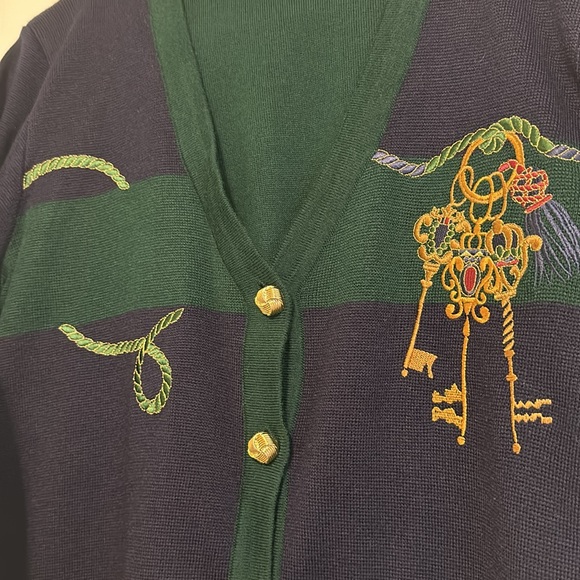 Cellini italian cardigan turtleneck set - Picture 2 of 4